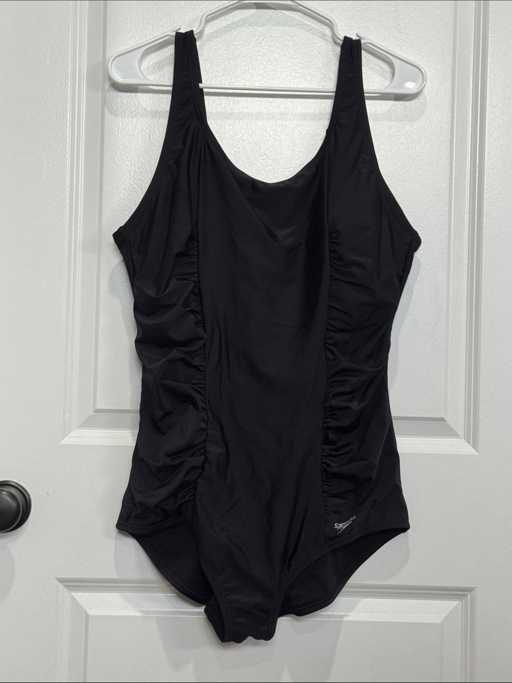 Speedo Black Women’s One-Piece Swimsuit with Side Ruching